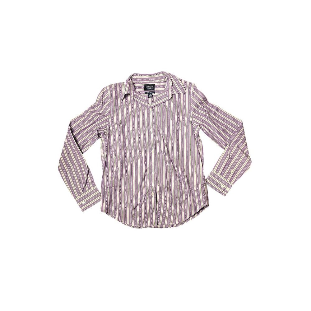 Business Office Button Down Purple Chaps Classics No Iron Size Small Preppy Sz
